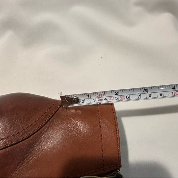 L’ARTISTE Sz 40 Heel Booties Steampunk Vibes Leather Suede Ruched Shaft Buttons - Picture 8 of 14